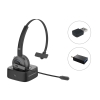 Conceptronic POLONA03BDA auricular y casco Auriculares Inalámbrico Diadema Oficina/Centro de llamadas Bluetooth Base de carga Negro