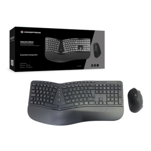 Conceptronic ORAZIO02ES teclado Ratón incluido RF inalámbrico QWERTY Español Negro