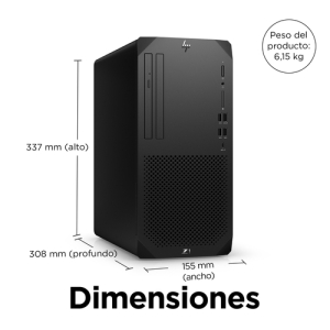 HP Z1 G9 i7-12700 Torre Intel® Core™ i7 32 GB DDR5-SDRAM 1000 GB SSD Windows 11 Pro Puesto de trabajo Negro