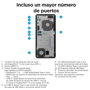 HP Z1 G9 i7-12700 Torre Intel® Core™ i7 32 GB DDR5-SDRAM 1000 GB SSD Windows 11 Pro Puesto de trabajo Negro