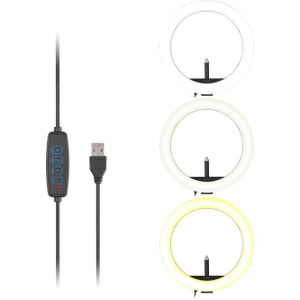 Kensington Anillo luminoso bicolor L1000 con soporte para webcam