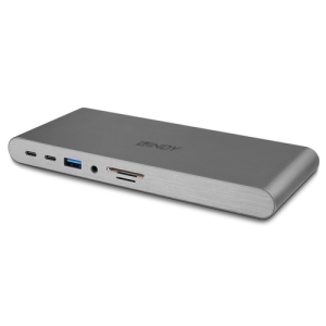 Lindy DST-Pro 5K Alámbrico USB 3.2 Gen 1 (3.1 Gen 1) Type-C Plata