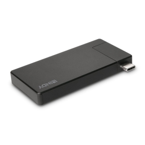 Lindy DST-Micro Alámbrico USB 3.2 Gen 1 (3.1 Gen 1) Type-C Negro