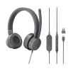 Lenovo GXD1C99243 auricular y casco Auriculares Alámbrico Diadema Llamadas/Música USB Tipo C Gris