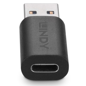 Lindy 41904 cambiador de género para cable USB 3.2 Type A USB 3.2 Type C Negro Lindy 41904 cambiador de género para cable USB 3.2 Type A USB 3.2 Type C Negro