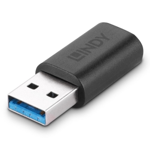 Lindy 41904 cambiador de género para cable USB 3.2 Type A USB 3.2 Type C Negro Lindy 41904 cambiador de género para cable USB 3.2 Type A USB 3.2 Type C Negro