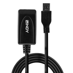 Alternative view of Lindy 43155 cable USB 5 m USB 3.2 Gen 1 (3.1 Gen 1) USB A Negro