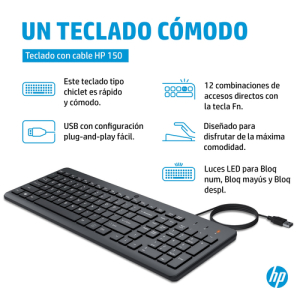 HP Teclado con cable 150