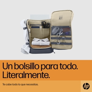 HP Mochila para portátil Travel de 15,6 pulgadas y 25 litros gris hierro