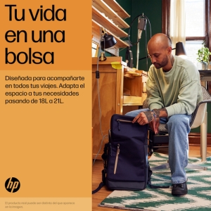 HP Mochila para portátil Travel de 15,6 pulgadas y 25 litros gris hierro
