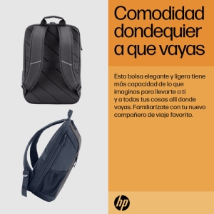 HP Mochila para portátil Travel de 15,6 pulgadas y 18 litros, color gris HP Mochila para portátil Travel de 15,6 pulgadas y 18 litros, color gris