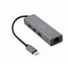 ADAPTADOR DE RED GEMBIRD USB-C GIGABIT CON CONCENTRADOR USB 3.1 DE 3 PUERTOS ADAPTADOR DE RED GEMBIRD USB-C GIGABIT CON CONCENTRADOR USB 3.1 DE 3 PUERTOS