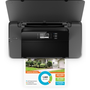 HP Officejet Impresora portátil 200, Estampado, Impresión desde USB frontal