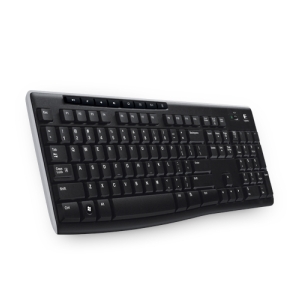 Logitech Wireless Keyboard K270 teclado RF inalámbrico AZERTY Francés Negro