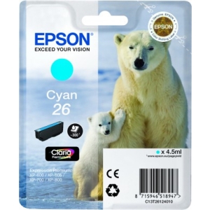 Epson Polar bear Cartucho 26 cian