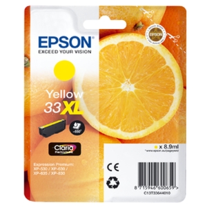 Epson Oranges C13T33644010 cartucho de tinta 1 pieza(s) Original Amarillo