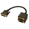 Lindy DVI Splitter Cable cable DVI 0,18 m DVI-D Negro Lindy DVI Splitter Cable cable DVI 0