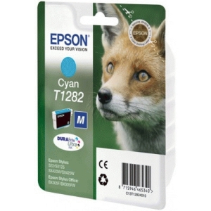 Epson Fox Singlepack Cyan T1282 DURABrite Ultra Ink Epson Fox Singlepack Cyan T1282 DURABrite Ultra Ink