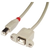Lindy 31801 cable USB 1 m USB 2.0 USB B Gris