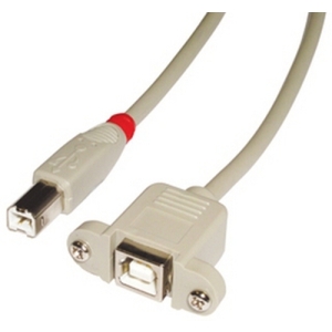 Lindy 31801 cable USB 1 m USB 2.0 USB B Gris