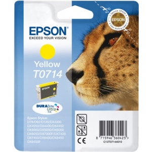 Epson Singlepack Yellow T0714 DURABrite Ultra Ink