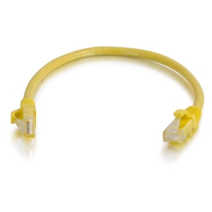 Alternative view of C2G Cat6 550MHz Snagless Patch Cable 10m cable de red Amarillo U/UTP (UTP)