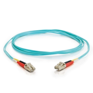Alternative view of C2G 85554 cable de fibra optica 10 m LC OFNR Turquesa