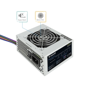 TooQ Fonte Ecopower II unidad de fuente de alimentación 500 W 20+4 pin ATX SFX Plata