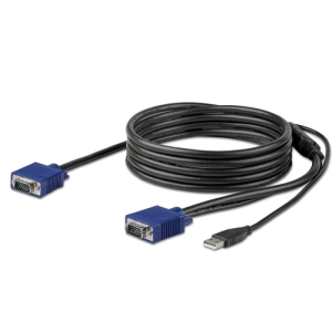 StarTech.com Cable KVM USB de 3 m para Consola de Montaje en Armario Rack StarTech.com Cable KVM USB de 3 m para Consola de Montaje en Armario Rack
