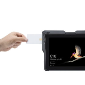 Kensington Funda resistente BlackBelt™ con lector de tarjetas inteligentes integrado (CAC) para Surface™ Go Kensington Funda resistente BlackBelt™ con lector de tarjetas inteligentes integrado (CAC) para Surface™ Go