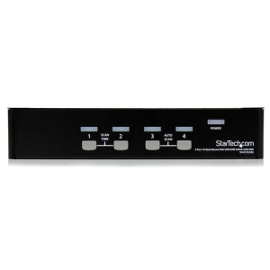 StarTech.com Conmutador Switch KVM 4 Puertos de Vídeo VGA USB 2.0 - 1U Rack Estante