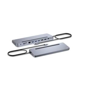 i-tec USB-C Metal Ergonomic 3x 4K Display Docking Station + Power Delivery 100 W