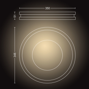 Philips Hue White ambiance Plafón Being