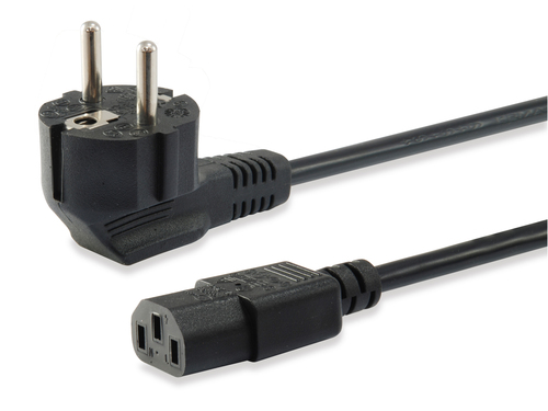 Equip 112121 cable de transmisión Negro 3 m Enchufe tipo F C13 acoplador Equip 112121 cable de transmisión Negro 3 m Enchufe tipo F C13 acoplador