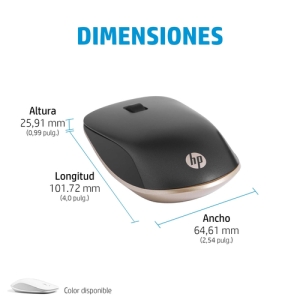 HP Ratón Bluetooth 410 de perfil bajo y plata HP Ratón Bluetooth 410 de perfil bajo y plata