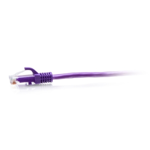 C2G Cable de conexión Ethernet delgado sin apantallar (UTP) con protección antienganche Cat6a de 0