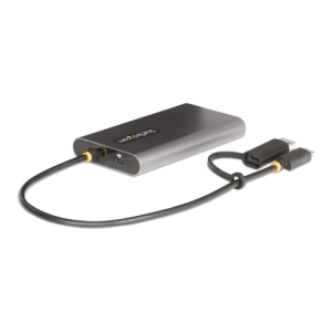 Alternative view of StarTech.com Adaptador USB-C a HDMI Doble - USB Tipo C a 2 Monitores HDMI - 4K 60Hz - Entrega de Alimentación PD de 100W con Paso - Cable Incorporado de 30cm - Conversor USB a HDMI