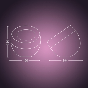 Philips Hue White and Color ambiance Lámpara de mesa Iris