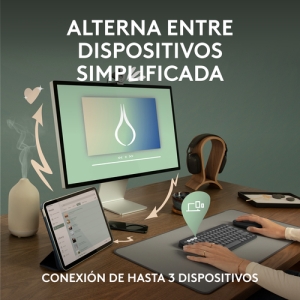 Logitech Pebble Keys 2 K380s teclado RF Wireless + Bluetooth QWERTY Español Blanco Logitech Pebble Keys 2 K380s teclado RF Wireless + Bluetooth QWERTY Español Blanco