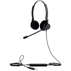 Jabra BIZ 2300 USB Microsoft Lync Duo Auriculares Alámbrico Diadema Oficina/Centro de llamadas USB tipo A Negro