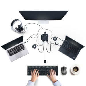 Alternative view of StarTech.com C2-D46-UC2-CBL-KVM interruptor KVM Negro