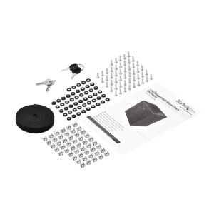 StarTech.com Rack 12U de 19" para Montaje en Pared con 4 Columnas, Puerta con Bisagras y 61cm/24" de Profundidad - Rack con Cierre con Llave y Estante - Rack de TI con Ventilación