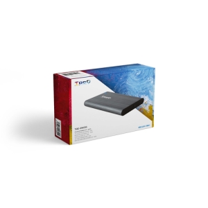 TooQ Caja Externa para Discos de 2,5” HDD/SSD, Gris