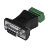 StarTech.com RS422 RS485 Serial DB9 -> Terminal Block Adapter Negro