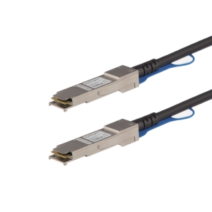 StarTech.com Cable de 1m Twinax Direct Attach QSFP+ a QSFP+ 40G Compatible con MSA sin Codificar- DAC de Cobre QSFP+ de 40 GbE - DAC Módulo Transceptor Pasivo de Bajo Poder 40 Gbps