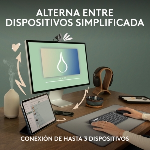 Logitech Pebble 2 M350s ratón Ambidextro RF Wireless + Bluetooth Óptico 4000 DPI