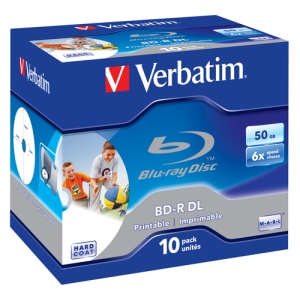 Alternative view of Verbatim 43736 disco blu-ray lectura/escritura (BD) BD-R 50 GB 10 pieza(s)