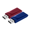 Verbatim Slider - Unidad USB - 2x32 GB, Azul/Rojo Verbatim Slider - Unidad USB - 2x32 GB
