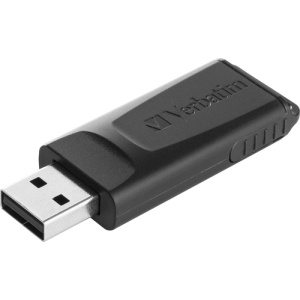 Verbatim Slider - Unidad USB de 128GB - Negro