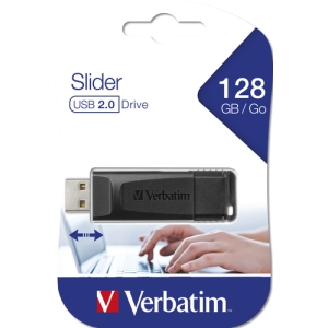 Verbatim Slider - Unidad USB de 128GB - Negro Verbatim Slider - Unidad USB de 128GB - Negro